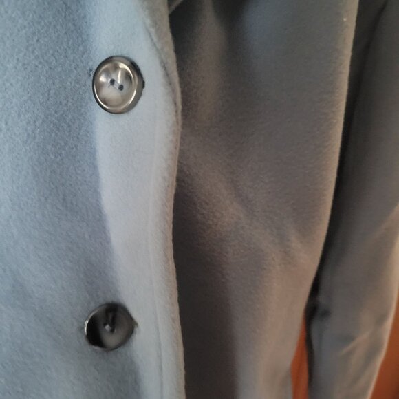 Rafaella Womens Light Blue Soft Wool & Cashmere Blazer Size 12 - Picture 3 of 6